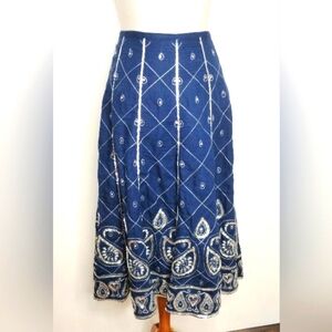 SEQUINED LILLIE RUBIN MIDI SKIRT